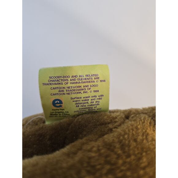 Scooby Doo 11” Plush Toy Sitting Stuffed Animal Felt Collar 1998 Equity - Picture 9 of 9